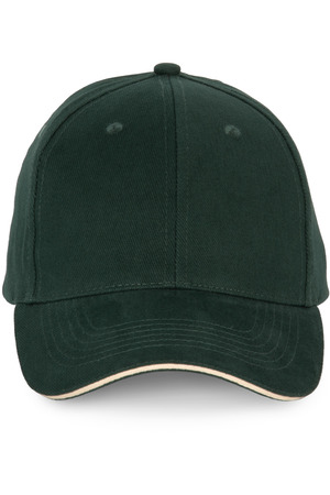 6-Panel-Kappe mit Kontrast-Sandwichschirm