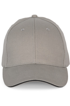 6-Panel-Kappe mit Kontrast-Sandwichschirm