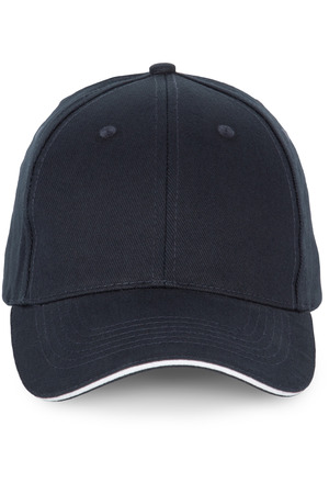 6-Panel-Kappe mit Kontrast-Sandwichschirm