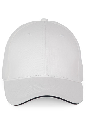 6-Panel-Kappe mit Kontrast-Sandwichschirm