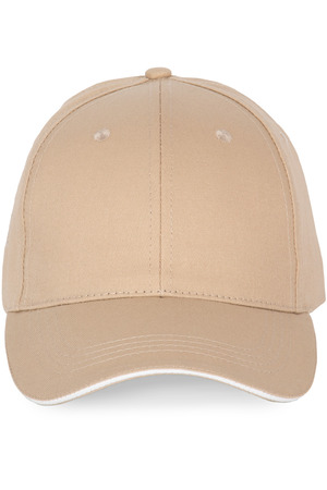 6-Panel-Kappe mit Kontrast-Sandwichschirm