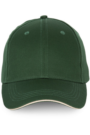6-Panel-Kappe mit Kontrast-Sandwichschirm