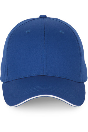 6-Panel-Kappe mit Kontrast-Sandwichschirm