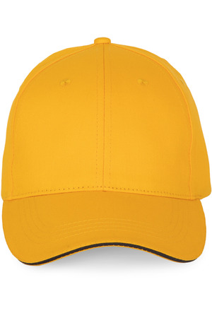 6-Panel-Kappe mit Kontrast-Sandwichschirm
