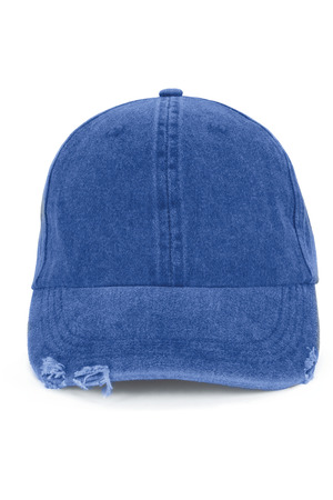 Zerrissene gewaschene Kappe