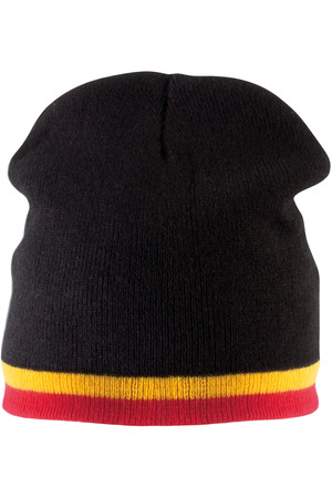 Beanie Mütze mit Kontrastrand