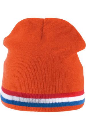 Beanie Mütze mit Kontrastrand