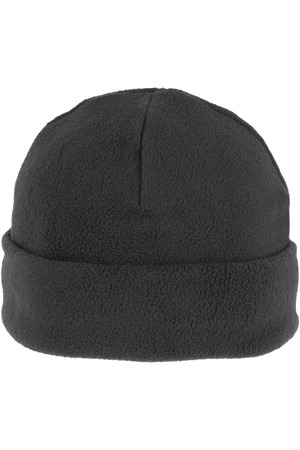 Recycelte Mütze aus Mikrofleece mit Umschlag