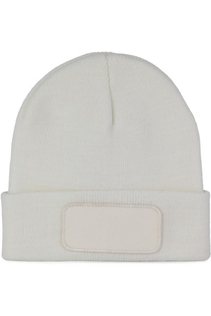 Recycelte Mütze mit Patch