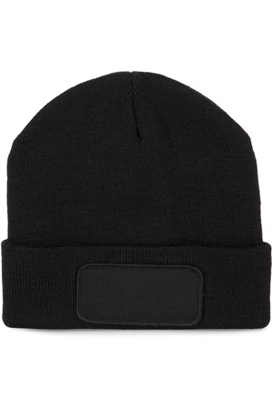 Recycelte Mütze mit Patch und Thinsulate-Futter