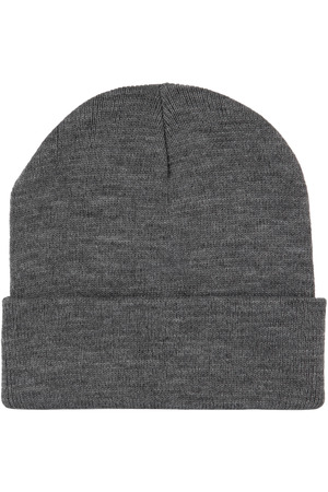 Recycelte Mütze mit Strickumschlag