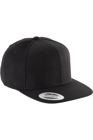 6-Panel-Kappe, flacher Schirm