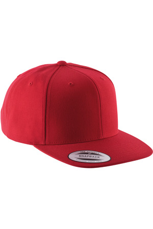 6-Panel-Kappe, flacher Schirm