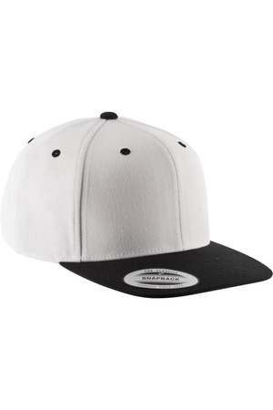 6-Panel-Kappe, flacher Schirm