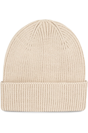 Gerippte Mütze mit Umschlag