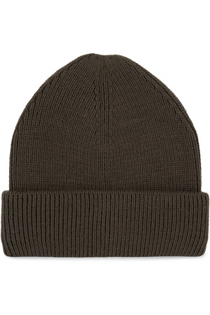 Gerippte Mütze mit doppeltem Umschlag