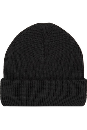 Gerippte Mütze mit doppeltem Umschlag