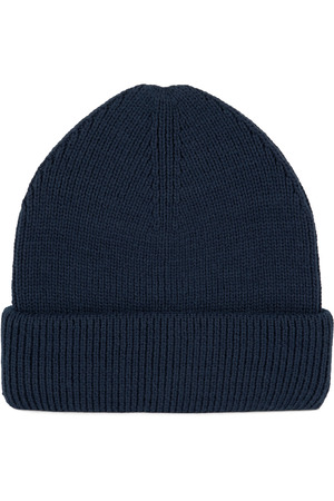 Gerippte Mütze mit doppeltem Umschlag