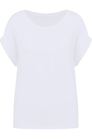 Umweltfreundliches Damen-T-Shirt mit Reversärmeln