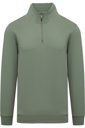 Umweltfreundliches Sweatshirt mit Stehkragen und Reißverschluss für Herren