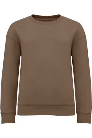 Umweltfreundliches Oversize Sweatshirt mit Rundhalsausschnitt für Kinder