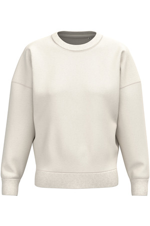 Umweltfreundliches Sweatshirt mit Rundhalsausschnitt und überschnittenen Schultern, Damen