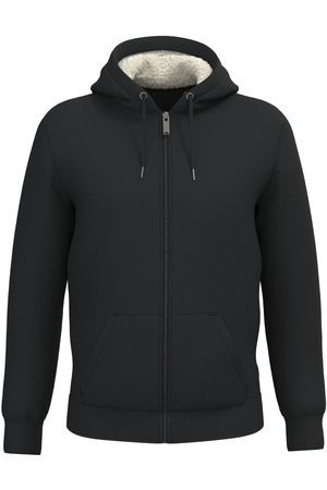 Umweltfreundliches Unisex-Sweatshirt mit Reißverschluss und Sherpa-Futter