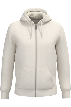 Umweltfreundliches Unisex-Sweatshirt mit Reißverschluss und Sherpa-Futter