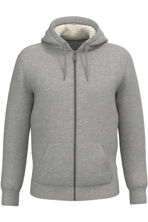 Umweltfreundliches Unisex-Sweatshirt mit Reißverschluss und Sherpa-Futter