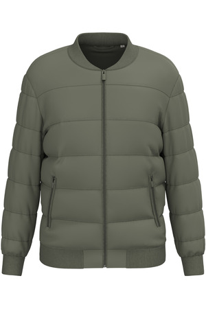 Umweltfreundliche Unisex-Steppjacke mit Teddykragen