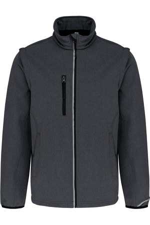 Softshelljacke mit abnehmbaren Ärmeln