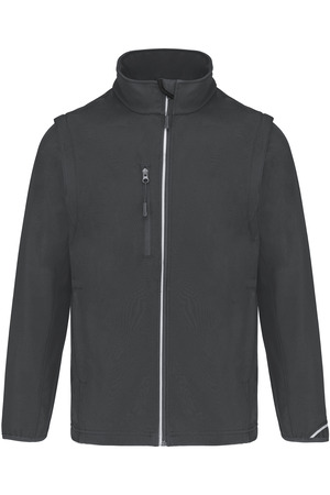 Softshelljacke mit abnehmbaren Ärmeln