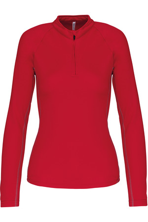 Damen-Runningshirt mit 1/4-Reißverschluss
