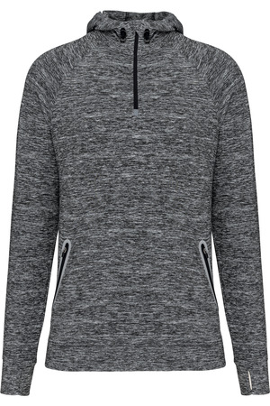 Kapuzen-Sweatshirt 1/4 Sport-Reißverschluss Unisex