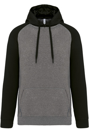 Zweifarbiges Kapuzensweatshirt für Erwachsene