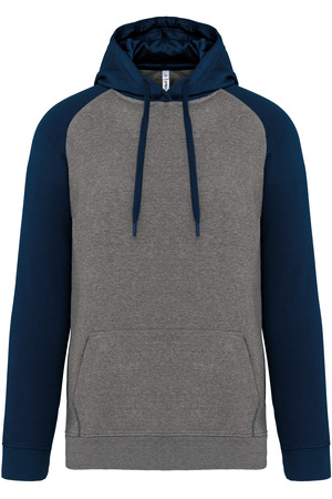 Zweifarbiges Kapuzensweatshirt für Erwachsene