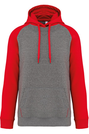 Zweifarbiges Kapuzensweatshirt für Erwachsene