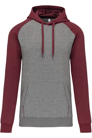 Zweifarbiges Kapuzensweatshirt für Erwachsene