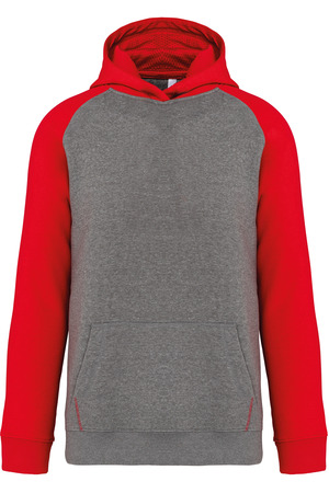 Zweifarbiges Kapuzensweatshirt für Kinder