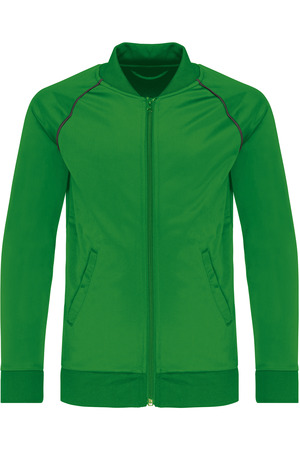 Trainingsjacke mit Reißverschluss und Paspel für Kinder