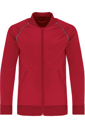 Trainingsjacke mit Reißverschluss und Paspel für Kinder