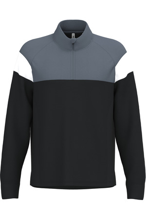 Unisex Trainings-Sweatshirt mit 1/4 Reißverschluss