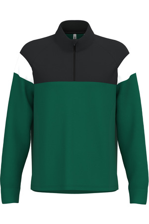 Unisex Trainings-Sweatshirt mit 1/4 Reißverschluss