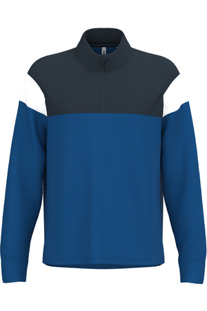 Unisex Trainings-Sweatshirt mit 1/4 Reißverschluss