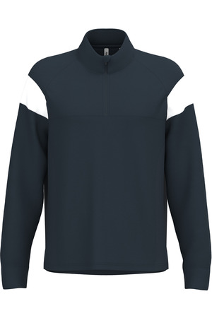 Unisex Trainings-Sweatshirt mit 1/4 Reißverschluss