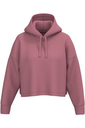 Damen Cropped-Sweatshirt mit Kapuze