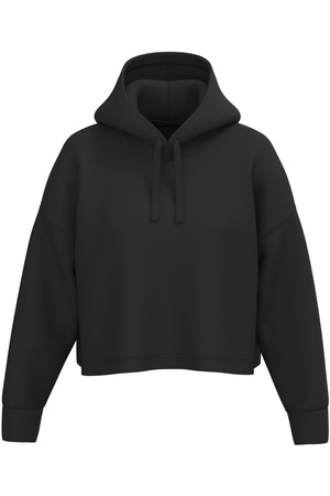 Damen Cropped-Sweatshirt mit Kapuze