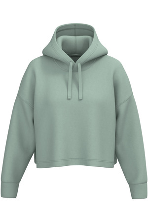 Damen Cropped-Sweatshirt mit Kapuze