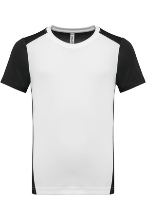 Zweifarbiges umweltfreundliches Sport-T-Shirt für Kinder