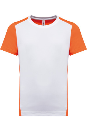 Zweifarbiges umweltfreundliches Sport-T-Shirt für Kinder